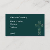 Namen van Jesus Cross Visitekaartje (Achterkant)