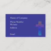 Namen van Jesus Cross Visitekaartje (Achterkant)