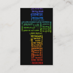 Namen van Jesus Cross Visitekaartje