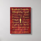 Namen van Jesus Wrapped Canvas Print (Voorkant)