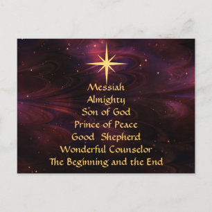 Namen van Jezus - Gepersonaliseerd kerstBriefkaart Feestdagenkaart