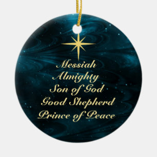 Namen van Jezus - Gepersonaliseerd kerstversiering Keramisch Ornament