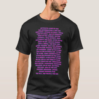 Namen van Jezus gevonden in Scripture Typography26 T-shirt