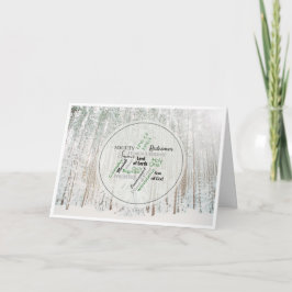 Namen van Jezus Kerstfoto Folded Holiday Card Feestdagen Kaart