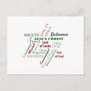 Namen van Jezus Kerstmis Briefkaart