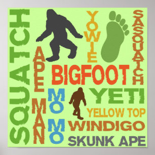 Namen voor Bigfoot Poster