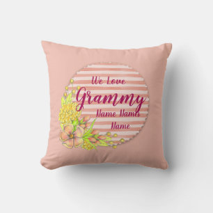 Namen wijzigen Grammy we houden van oma roze Kussen