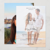 Names Modern Photo 6 Wedding V3 - KR Kaart (Voorkant / Achterkant)