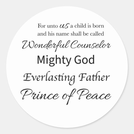 Names of God Sticker (Voorkant)