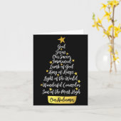 Names Of Jesus Christian Faith Christmas Tree Kaart (Gele Bloem)