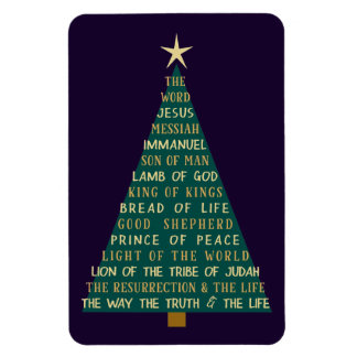 Names of Jesus Christmas Tree Magneet