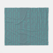 Names Pattern Modern Trendy Script van gezinslid Fleece Deken (Voorkant (Horizontaal))