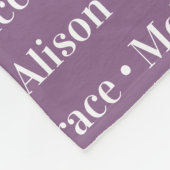 Names Pattern Modern Trendy Script van gezinslid Fleece Deken (Hoek)