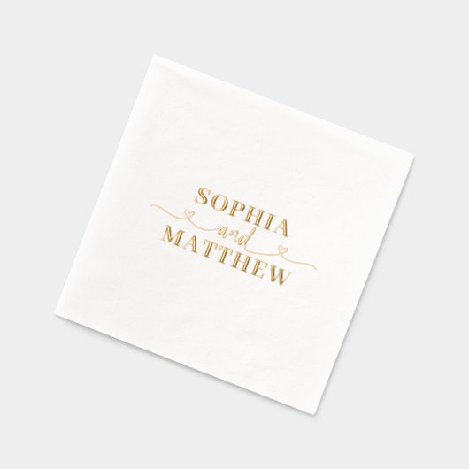 Names Script Heart Wedding (Gauche)