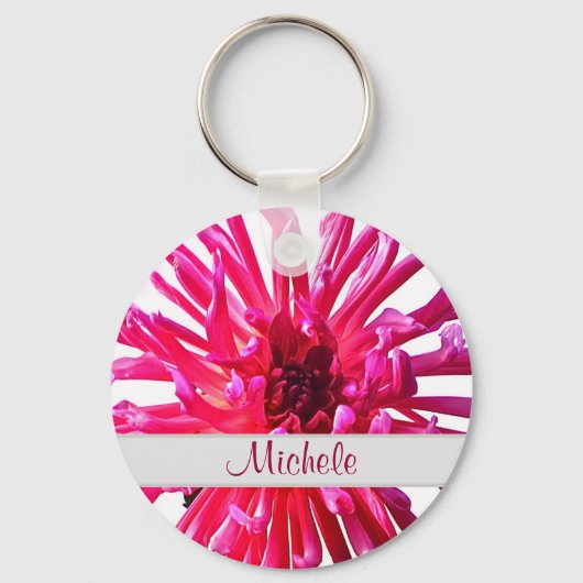 Namesake Pink Dahlia Sleutelhanger (Voorkant)