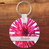 Namesake Pink Dahlia Sleutelhanger (Voorkant)