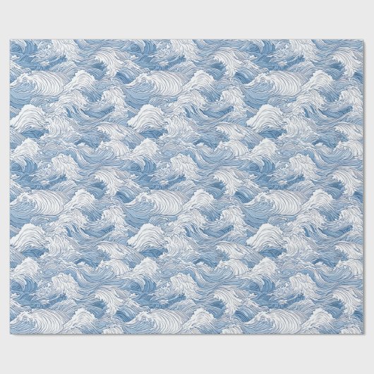 Nami Japans Wave wrapping papier (Vlak)