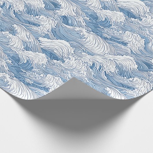 Nami Japans Wave wrapping papier (Hoek)