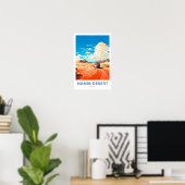 Namib Desert Africa Reisposter Poster (Thuiskantoor)