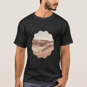 Namib woestijn retro stijl rustige plek t-shirt (Voorkant)