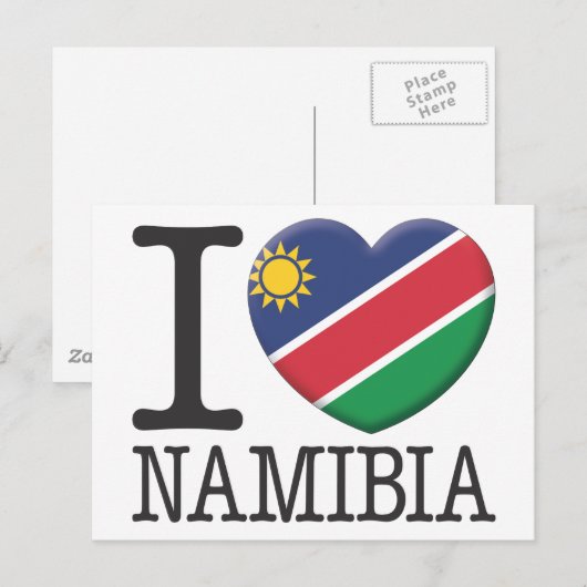 Namibia Briefkaart (Voorkant / Achterkant)