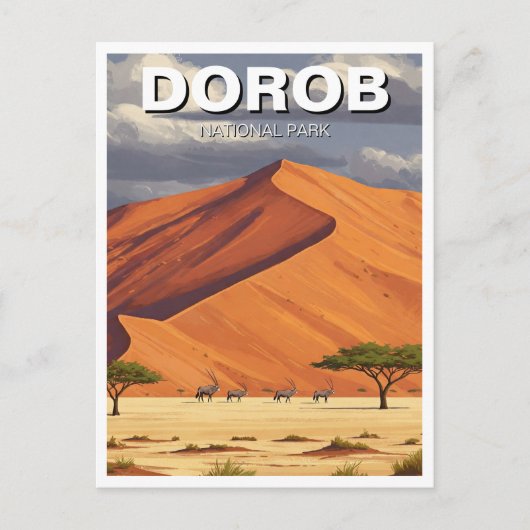 Namibia Dorob National Park Reizen Briefkaart (Voorkant)
