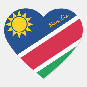 Namibia Hart Sticker, Patriottische Namibische Vla Sticker