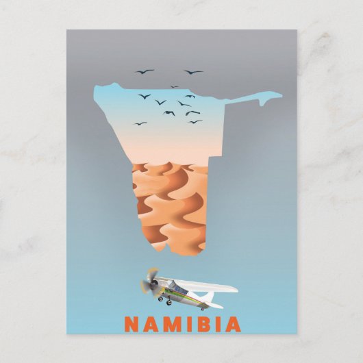 Namibia kaart (Voorkant)