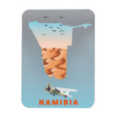 Namibia kaart magneet (Verticaal)