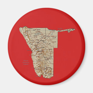 Namibia Kaartmagneet Magneet