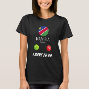 Namibia Vlag Souvenir Namibia Roept Is Callin T-shirt