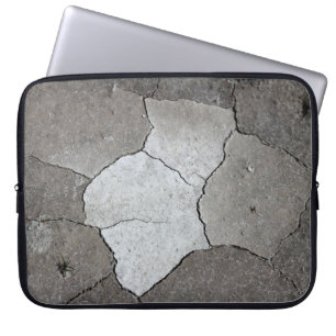Namibian Desert Gebarsten Modder Laptop Sleeve