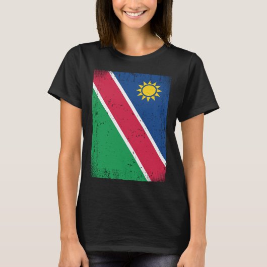 Namibian Flag Namibia T-shirt (Voorkant)