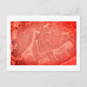 Namibië Africa Rock Art Painting Briefkaart