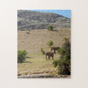 Namibië Afrika Huab Elephant Damaraland Legpuzzel