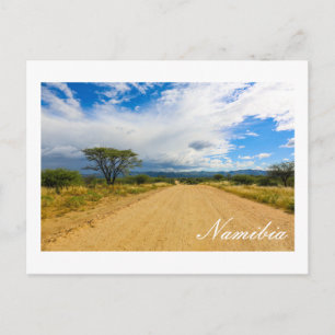 Namibië Afrika Landschap Namibische Natuur Road Briefkaart