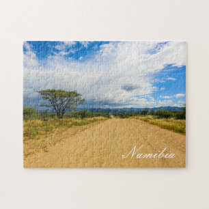 Namibië Afrika Landschap Namibische Natuur Road Legpuzzel