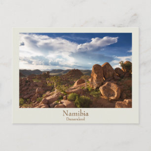 Namibië - briefkaart Damaraland met tekst