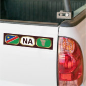 Namibië Bumpersticker vlaggenkaartcode (Op Truck)