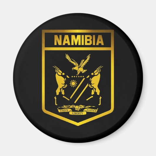 Namibië Emblem Magneet (Voorkant)