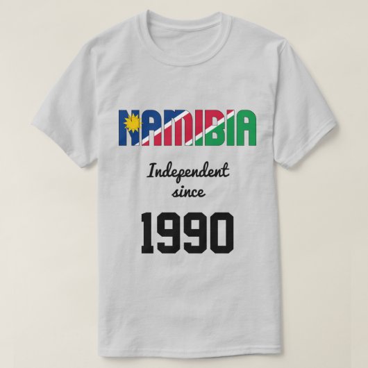 Namibië Flag Independence Celebration T-shirt (Design voorkant)