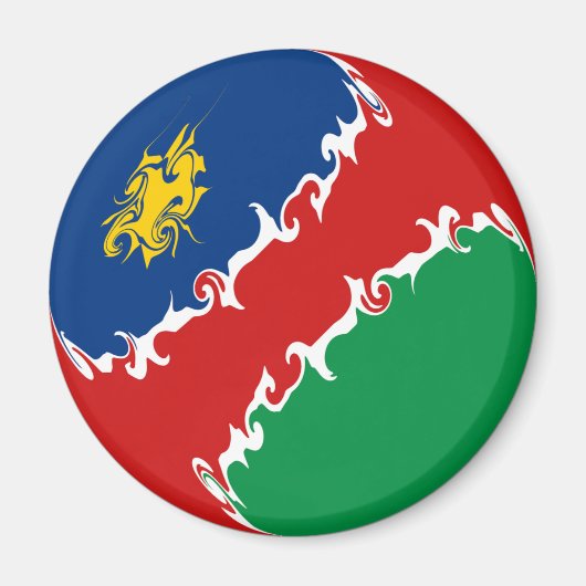 Namibië Gnarly vlag Magneet (Voorkant)
