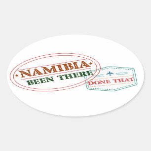 Namibië is er geweest dat ovale sticker