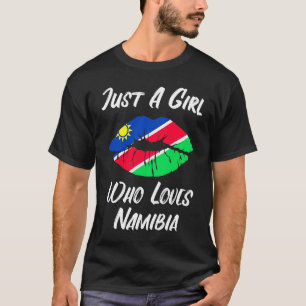 Namibië Lippen Mond Liefde Vlag T-shirt