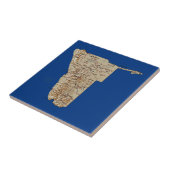 Namibië Map Tile Tegeltje (Zijkant)