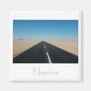 Namibië Road Highway Deert Landscape Magnet Magneet