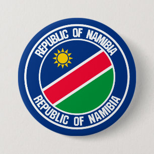 Namibië Round Emblem Ronde Button 7,6 Cm
