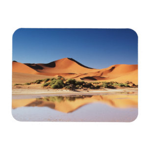 Namibië, Sossusvlei-regio, Zandduinen in woestijn Magneet