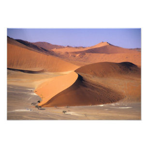 Namibië: Sossuvlei-duinen, luchtscenisch. Foto Afdruk