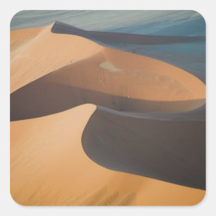 Namibië, Soussevlei, Grote Rode Zandduinen, Vierkante Sticker